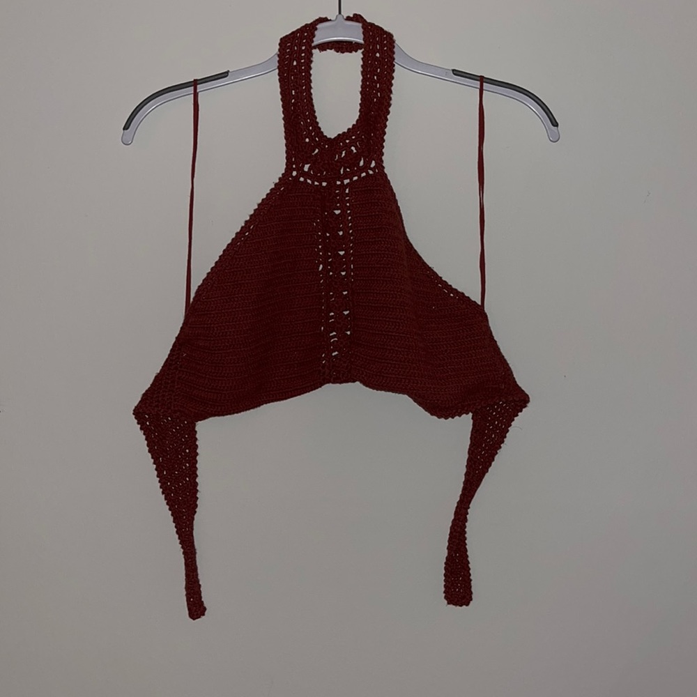 Crochet halter top